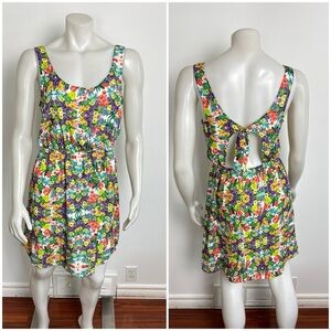 BP Nordstrom - floral open and tie-back dress. Lightweight. Medium